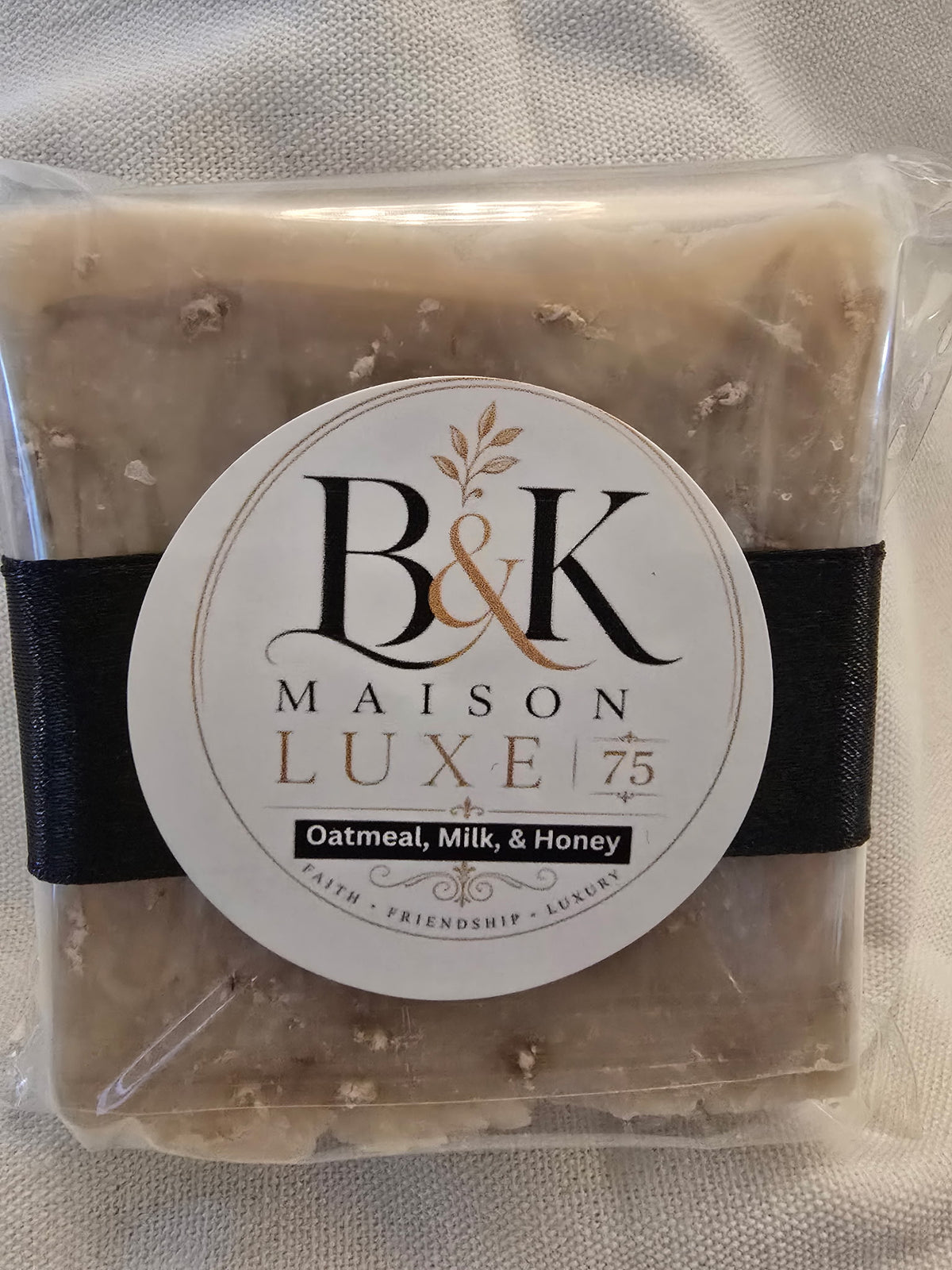 B&K Maison Luxe 75 - Oatmeal Milk & Honey Luxury Soap